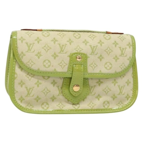 LOUIS VUITTON Monogram Mini Trousse Marie Kate Pouch Green M92935 Auth 139984V - Picture 1 of 16